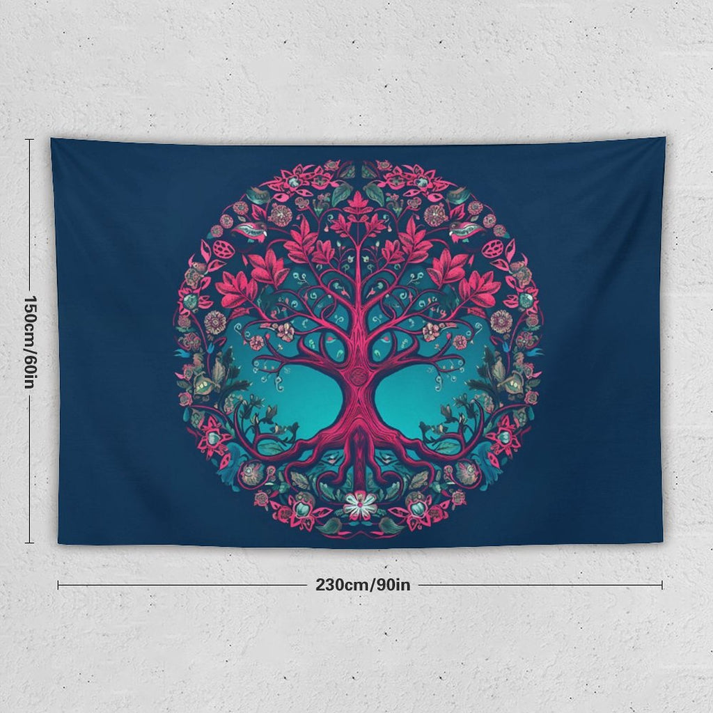 Tapiz de pared de árbol