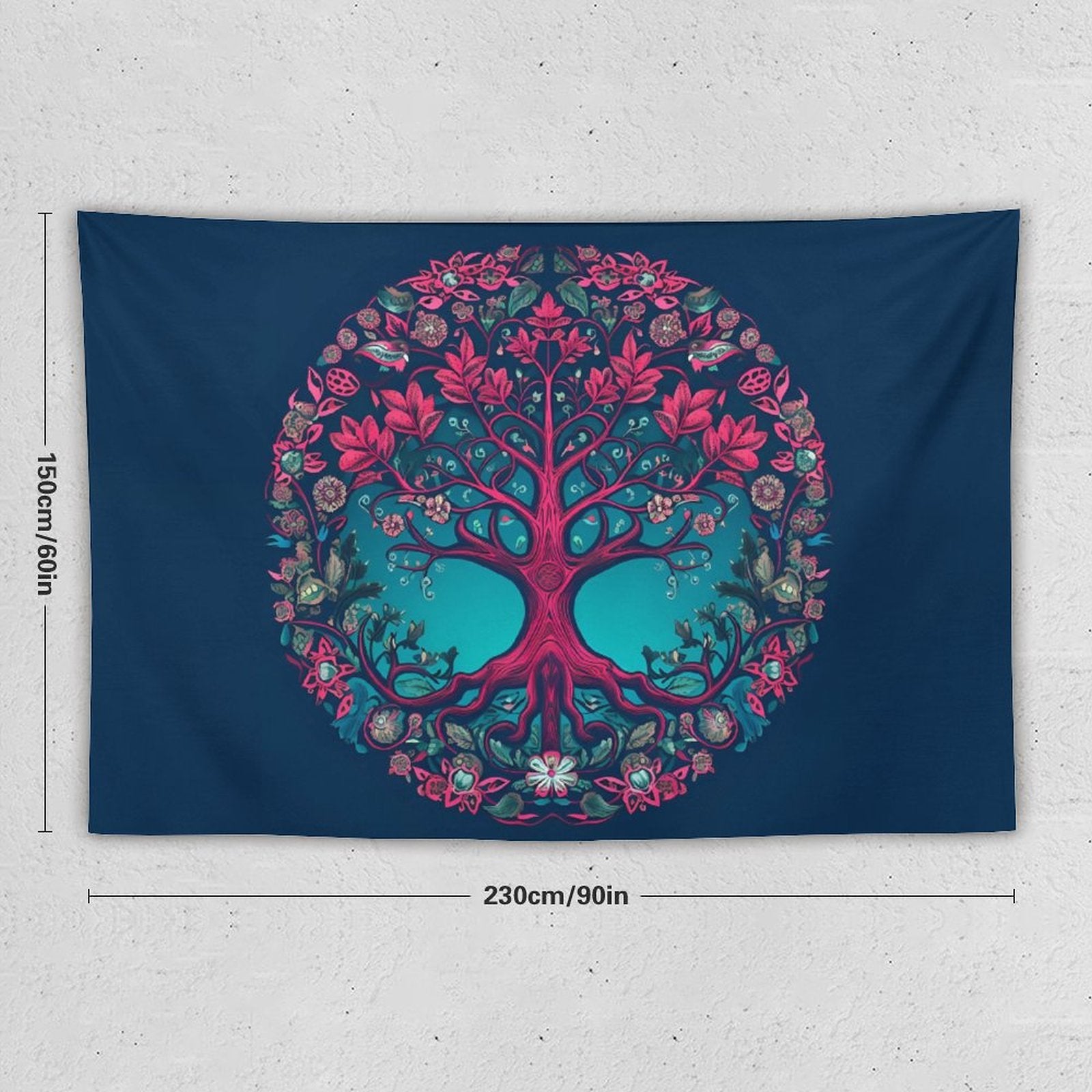 Tapiz de pared de árbol