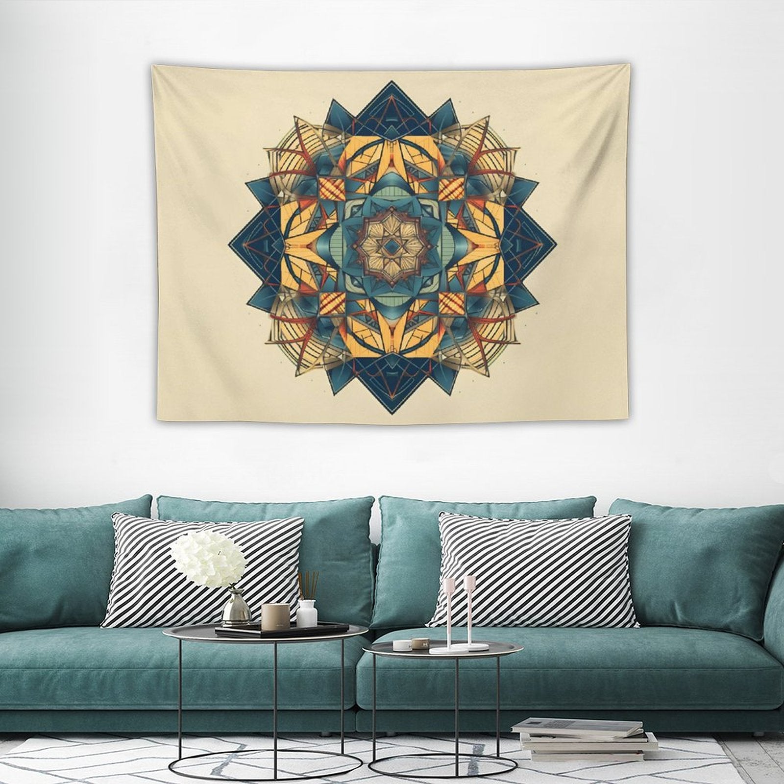 Tapiz geométrico de pared