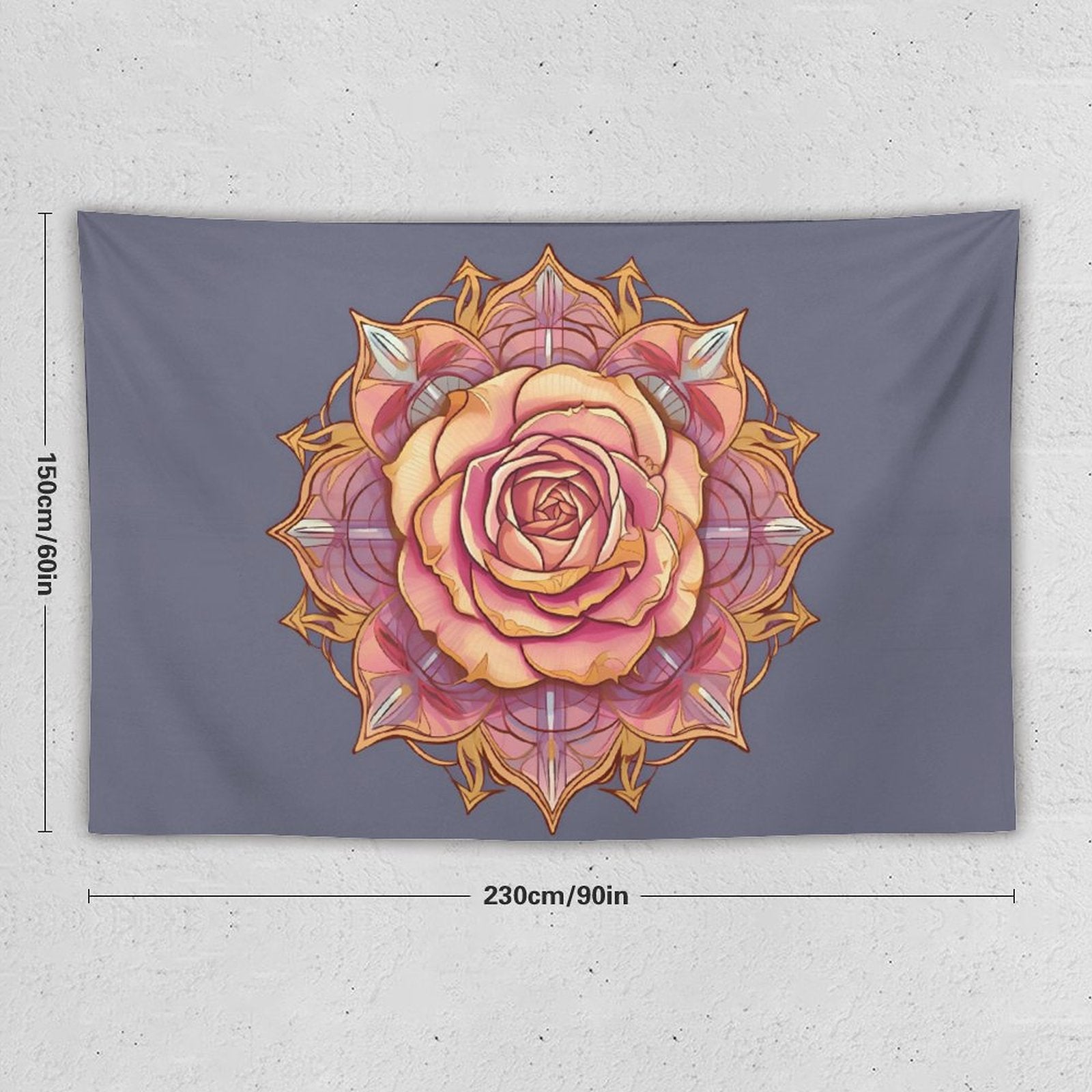 Tapiz de pared de rosas