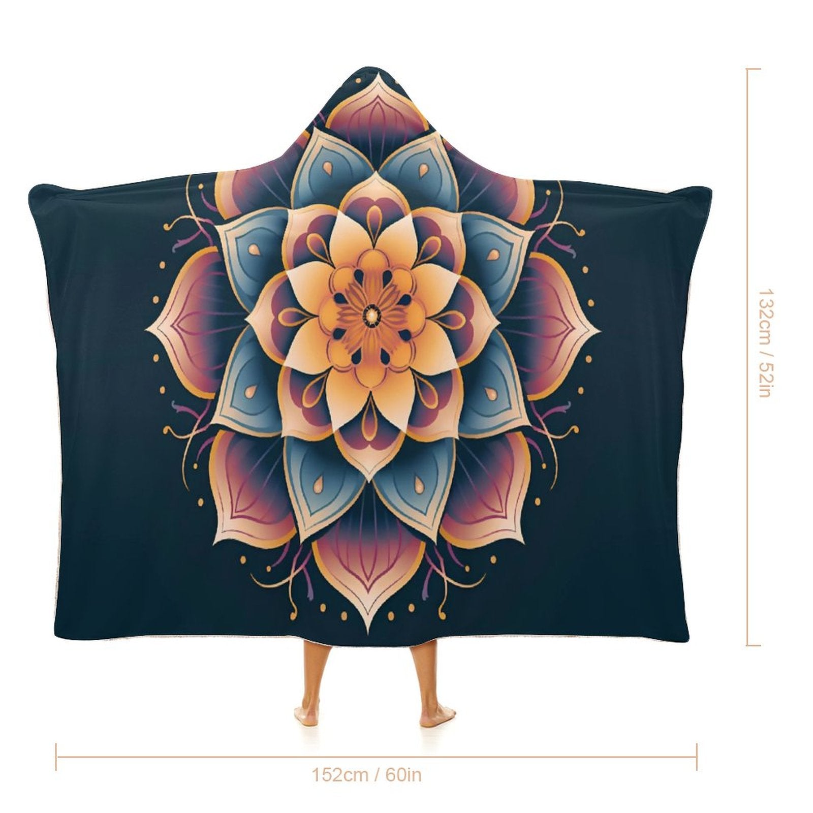 Lotus Hooded Blanket