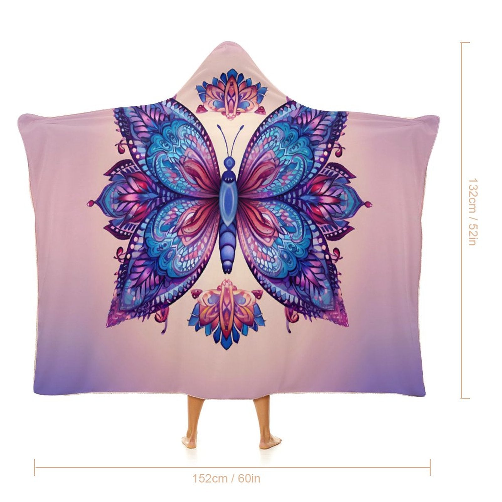 Butterfly Hooded Blanket