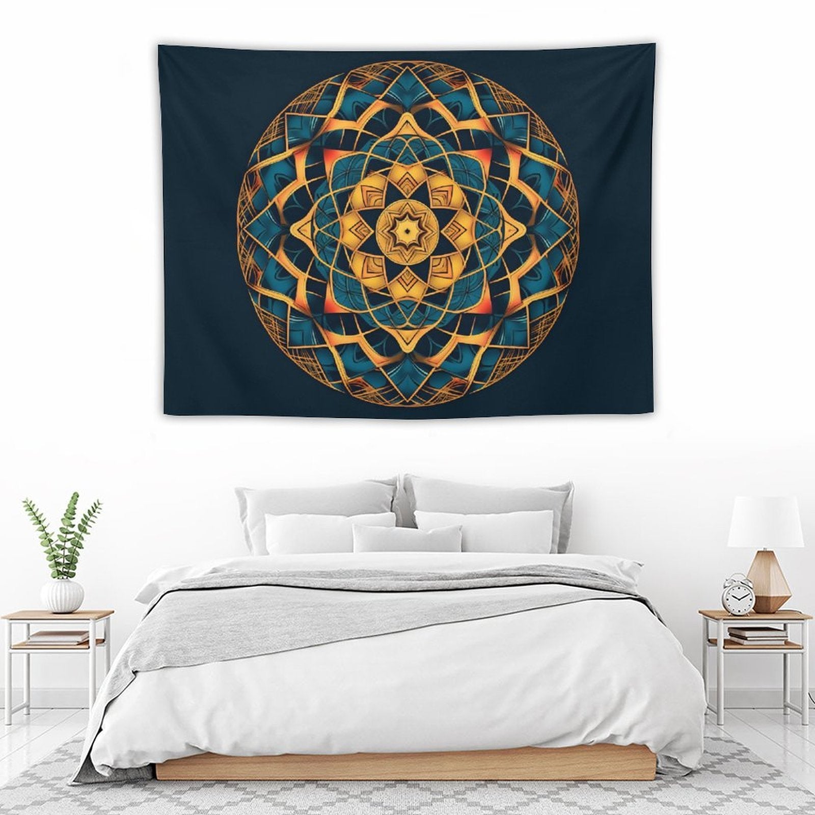 Tapiz geométrico de pared