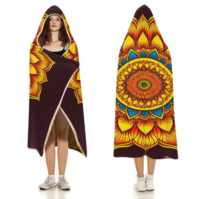 Sunflower Hooded Blanket