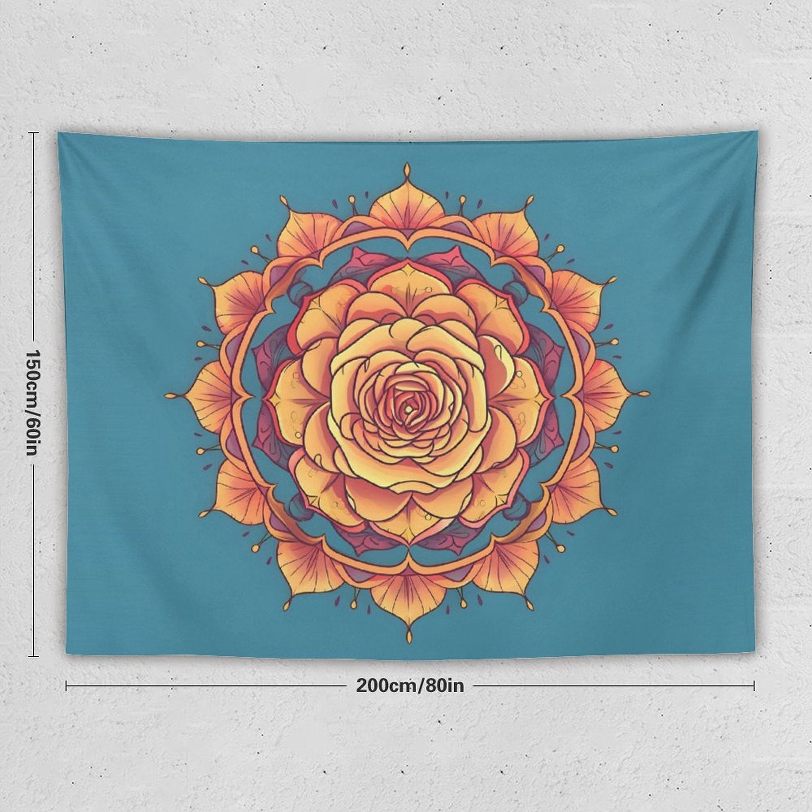 Tapiz de pared de rosas