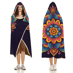 Flower Hooded Blanket