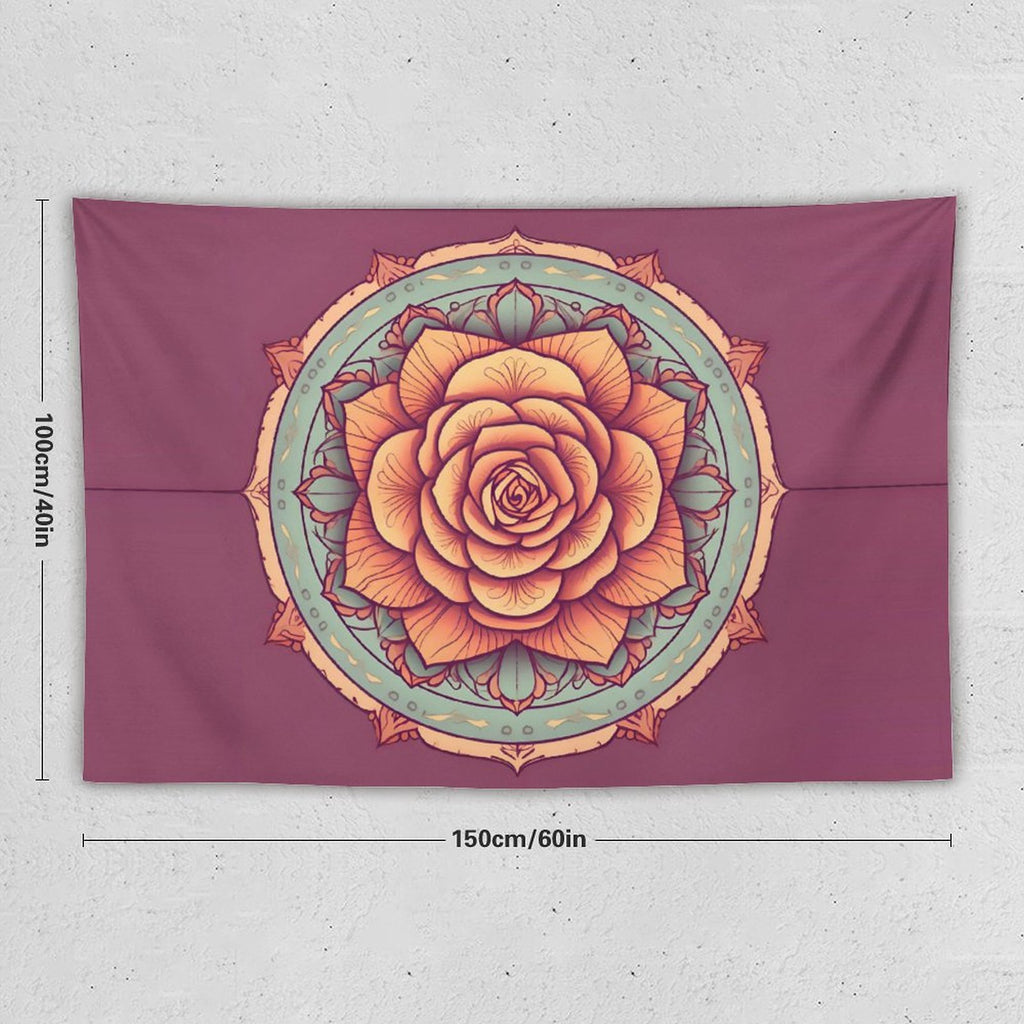 Tapiz de pared de rosas