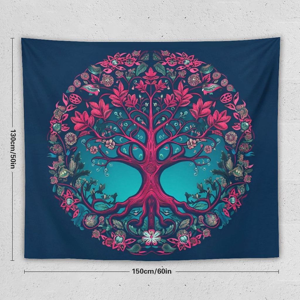 Tapiz de pared de árbol