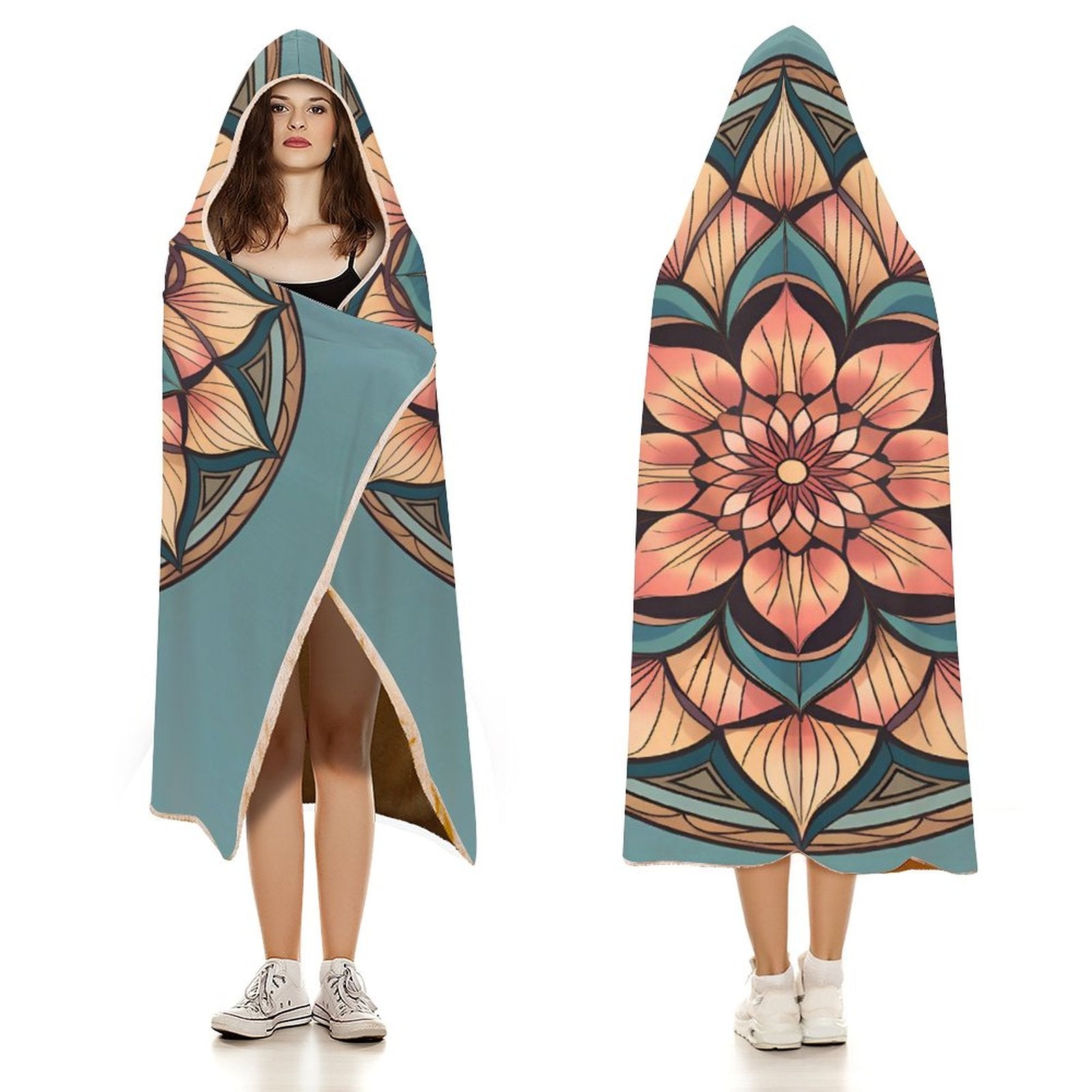 Lotus Hooded Blanket