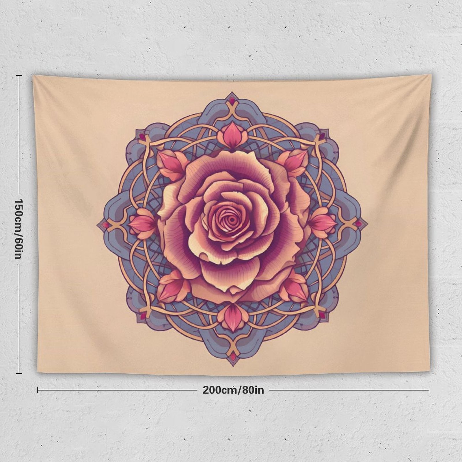 Tapiz de pared de rosas