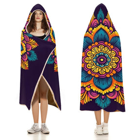 Flower Hooded Blanket