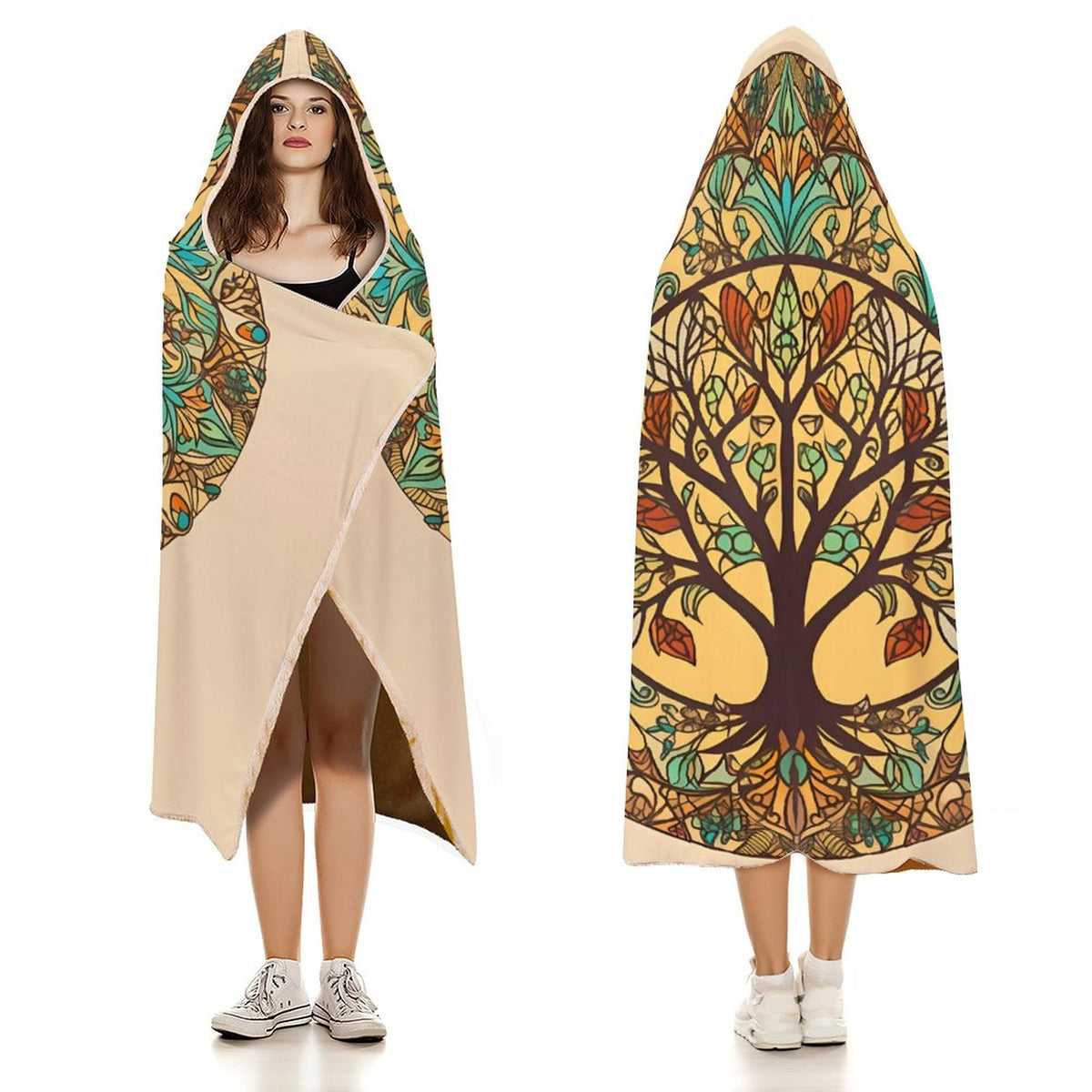 Tree Hooded Blanket