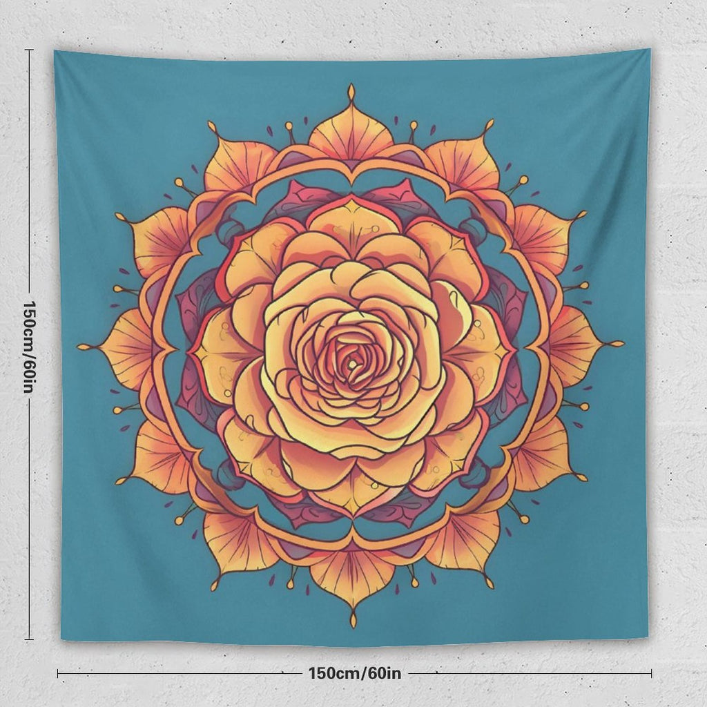 Tapiz de pared de rosas