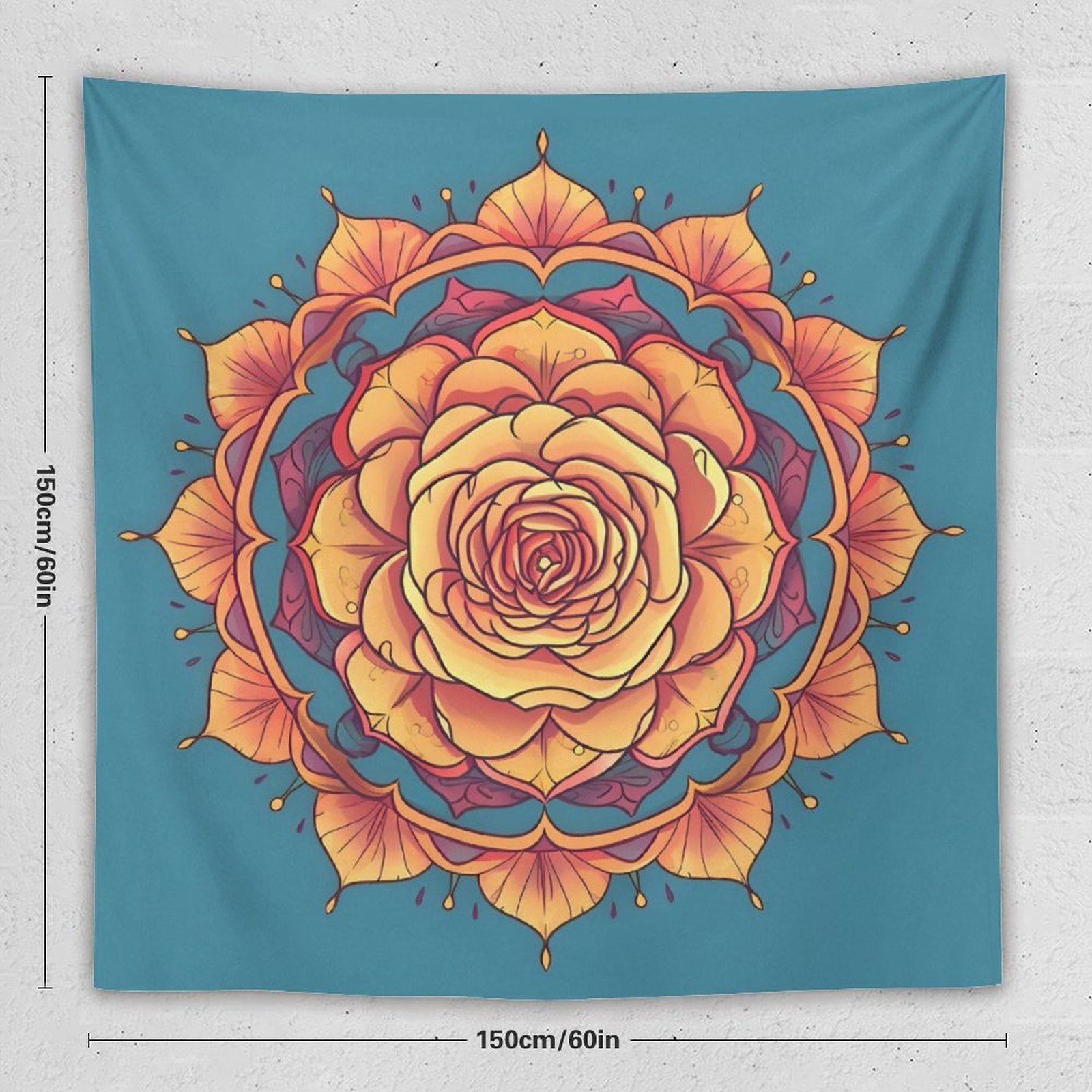 Tapiz de pared de rosas