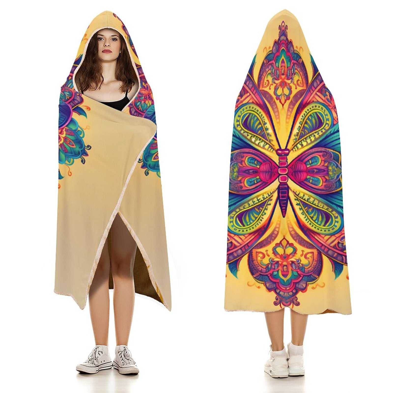 Butterfly Hooded Blanket