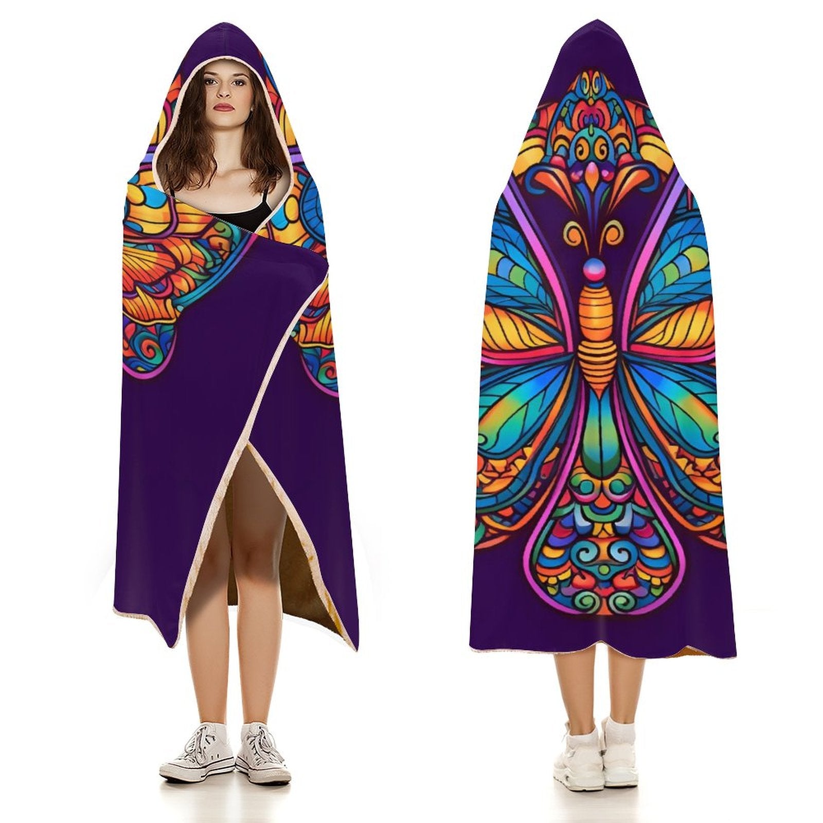 Butterfly Hooded Blanket