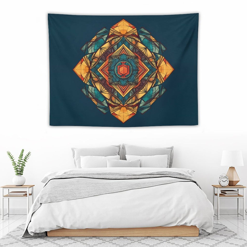 Tapiz geométrico de pared