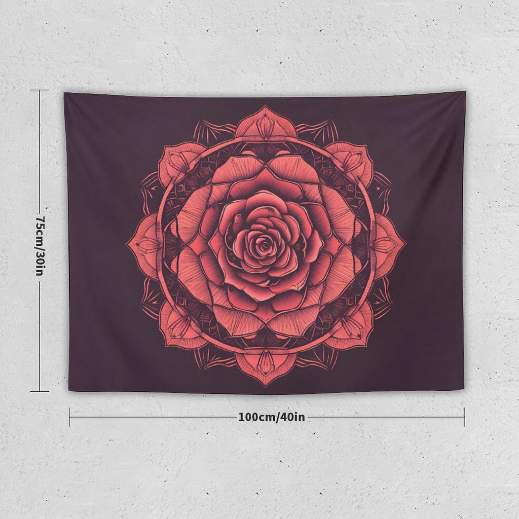 Tapiz de pared de rosas