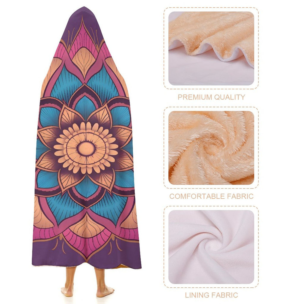 Manta con capucha Lotus