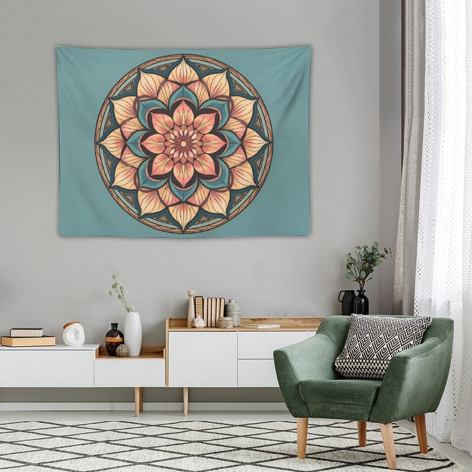 Tapiz de pared de loto