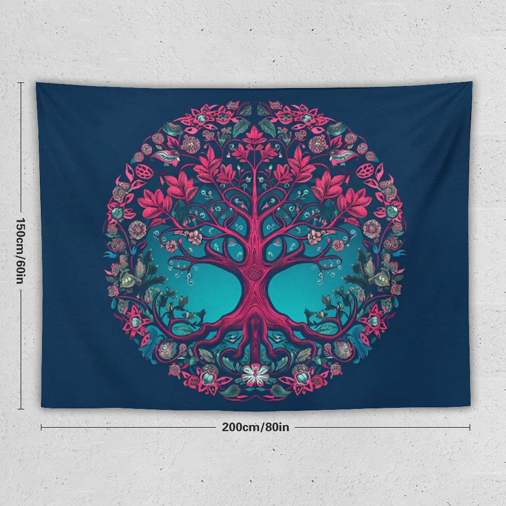 Tapiz de pared de árbol