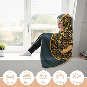 Tree Hooded Blanket