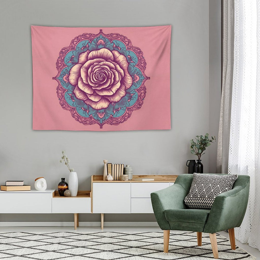 Tapiz de pared de rosas