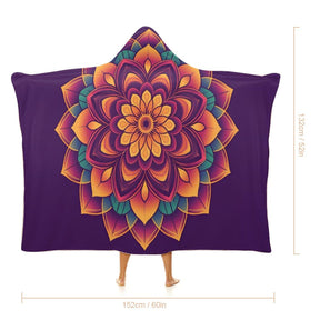 Lotus Hooded Blanket