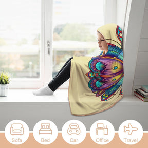 Butterfly Hooded Blanket