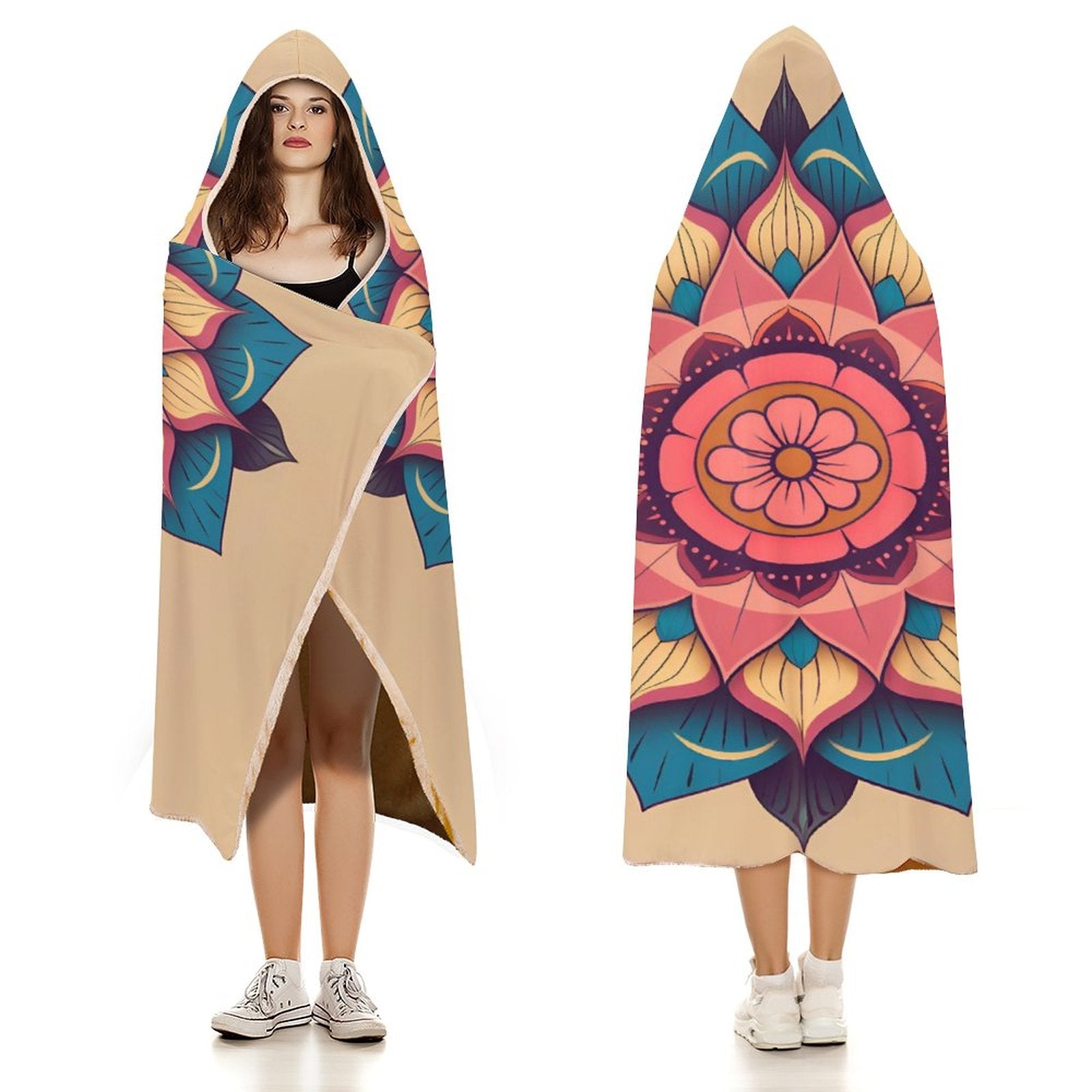 Manta con capucha Lotus