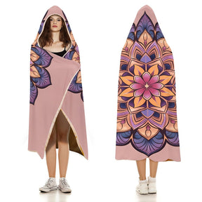 Lotus Hooded Blanket