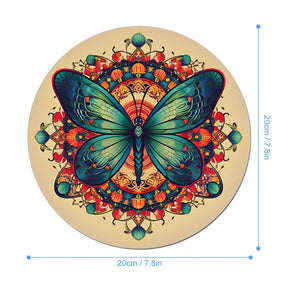 Butterfly Round Mouse Pad