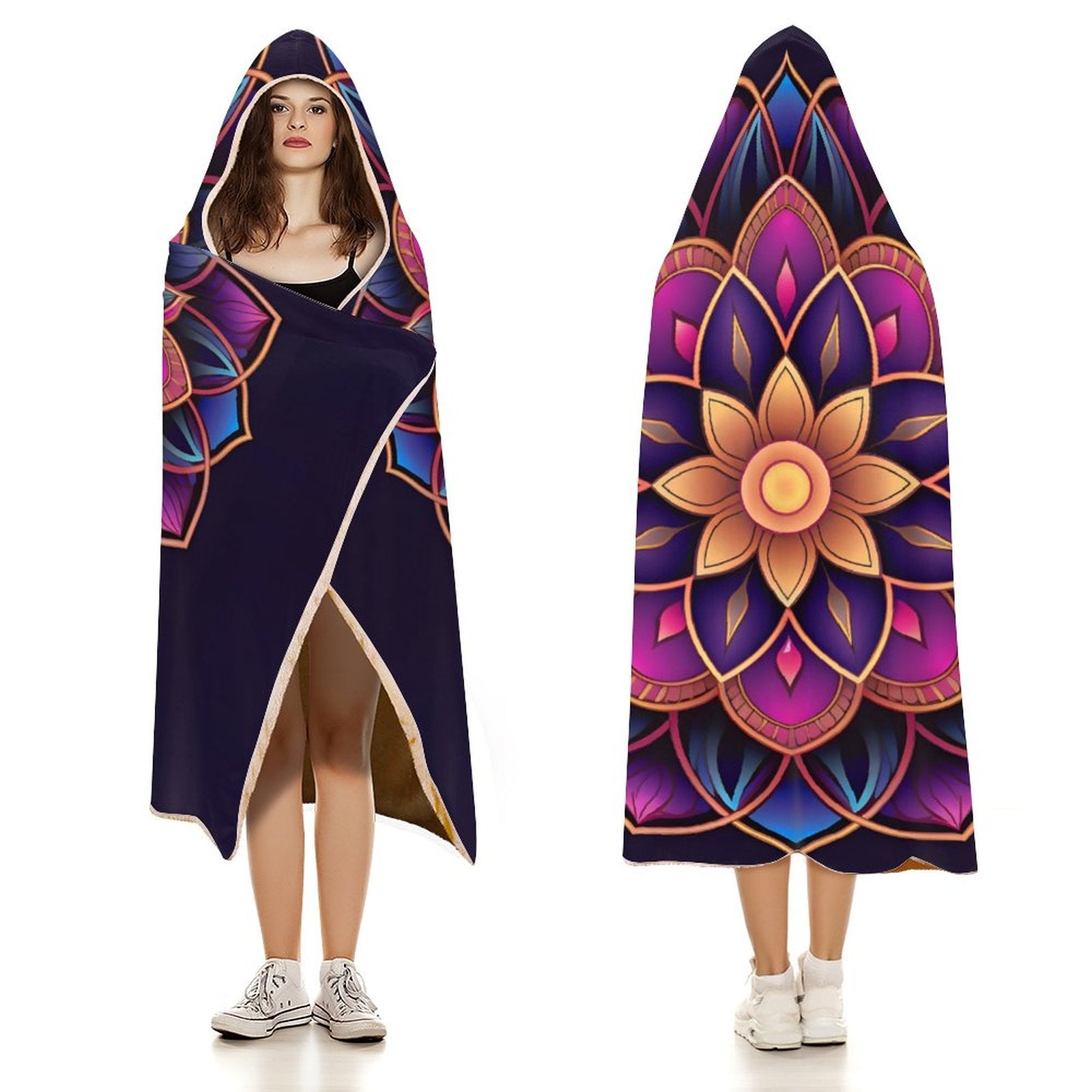 Lotus Hooded Blanket