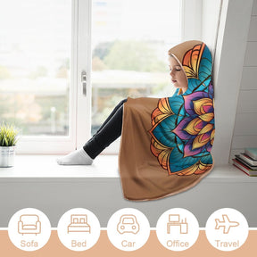 Lotus Hooded Blanket