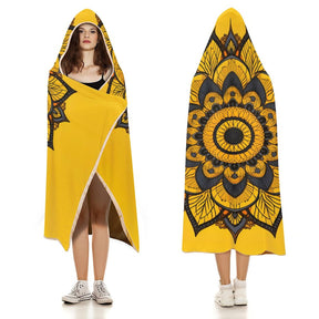 Sunflower Hooded Blanket