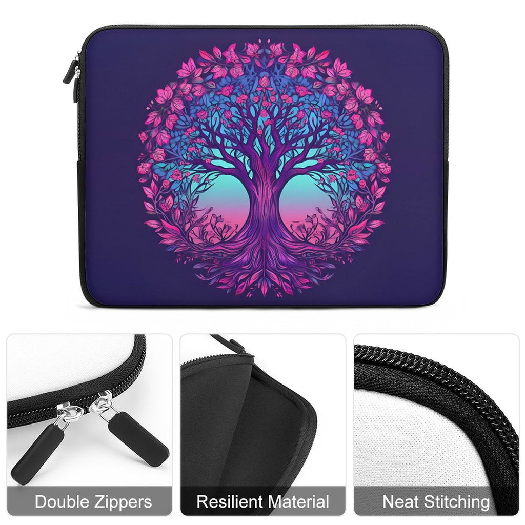 Funda para portátil con diseño de árbol