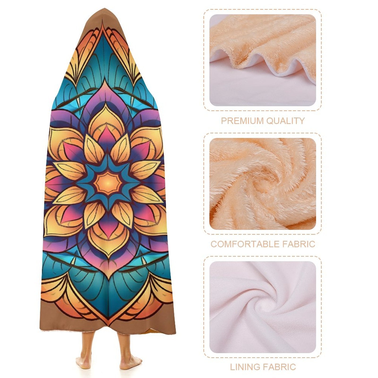 Manta con capucha Lotus