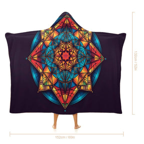 Geometric Hooded Blanket