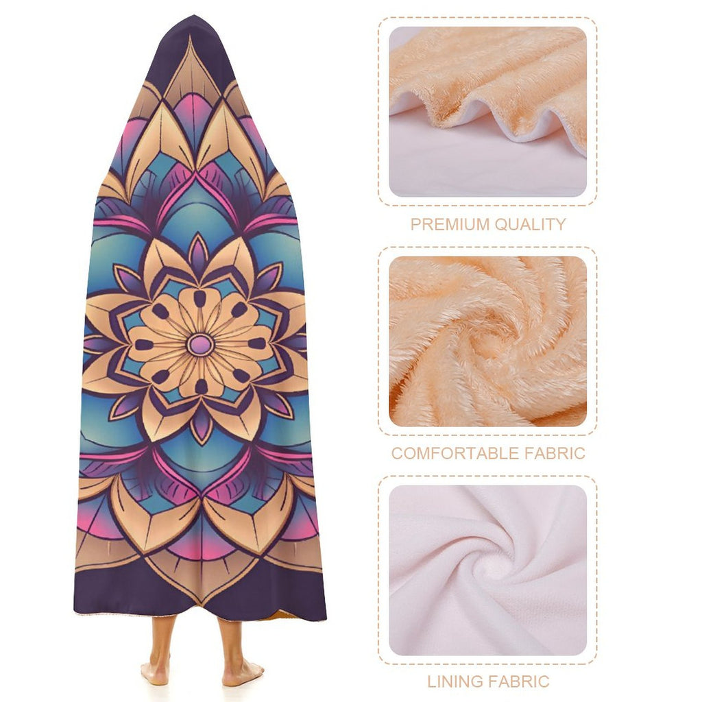 Manta con capucha Lotus