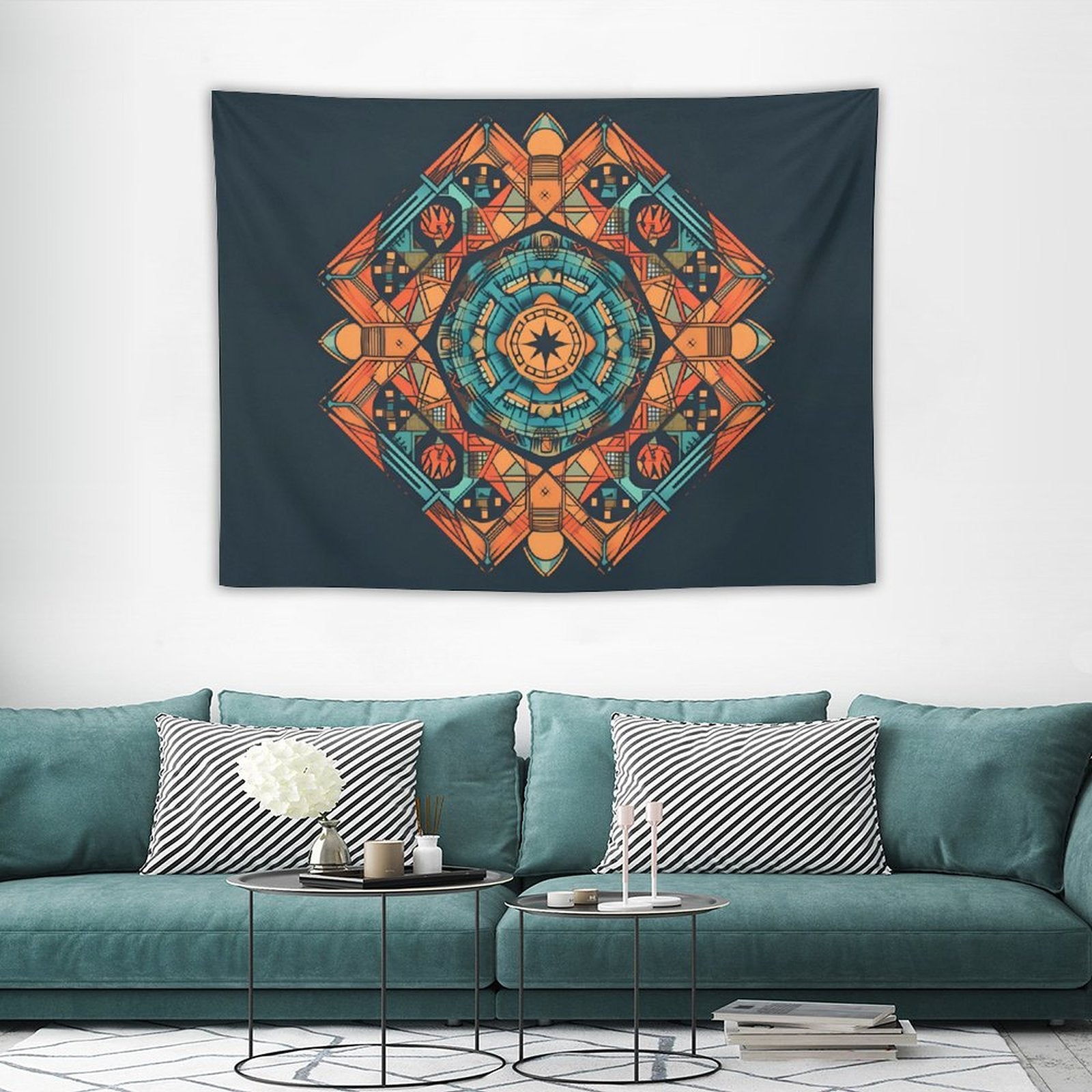 Tapiz geométrico de pared