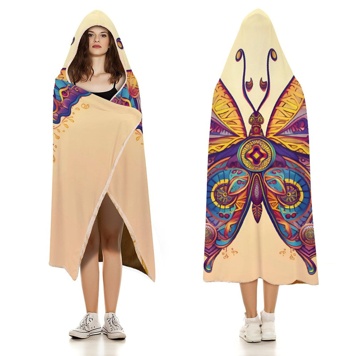 Butterfly Hooded Blanket