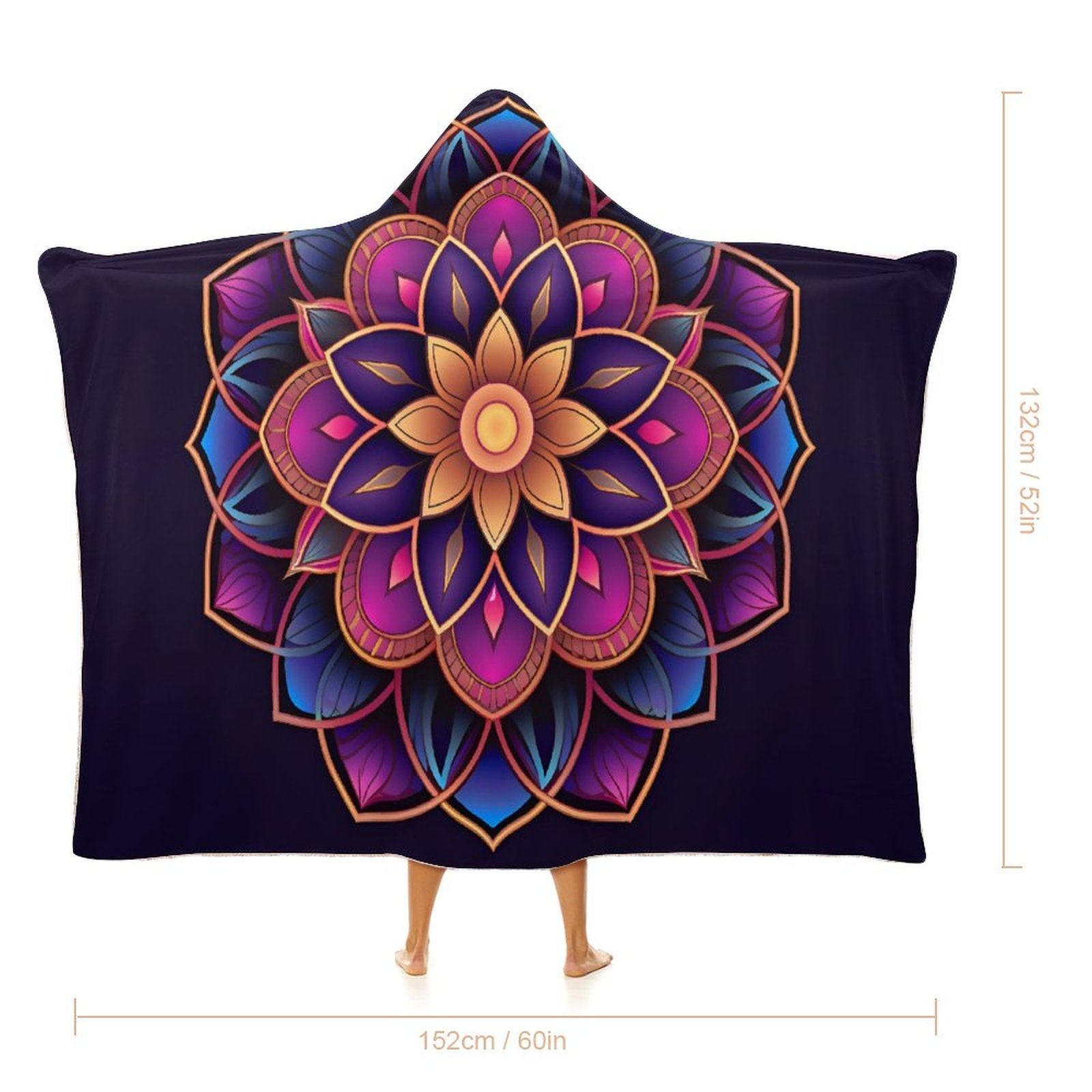 Manta con capucha Lotus