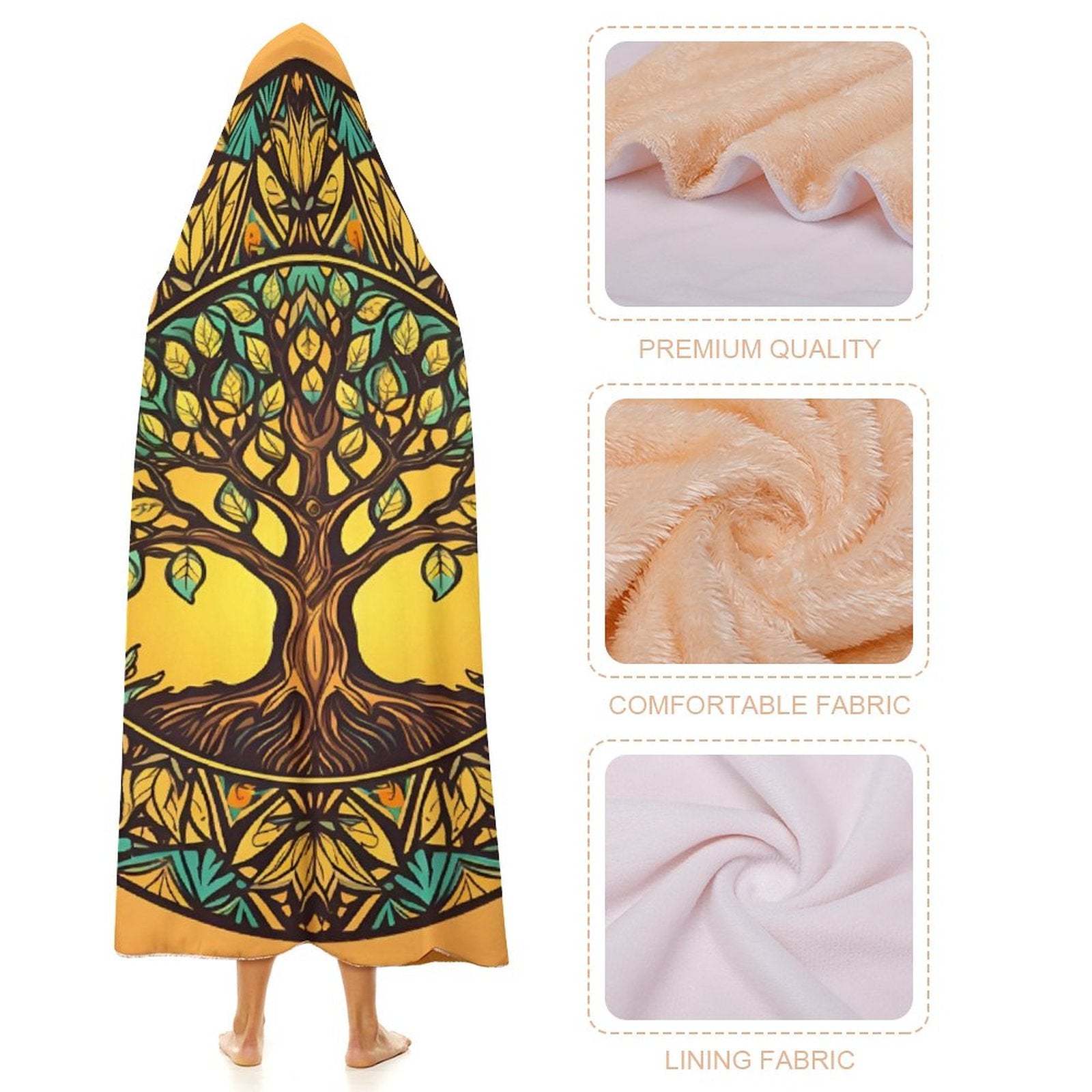 Tree Hooded Blanket