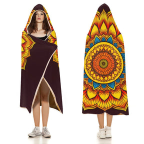 Sunflower Hooded Blanket