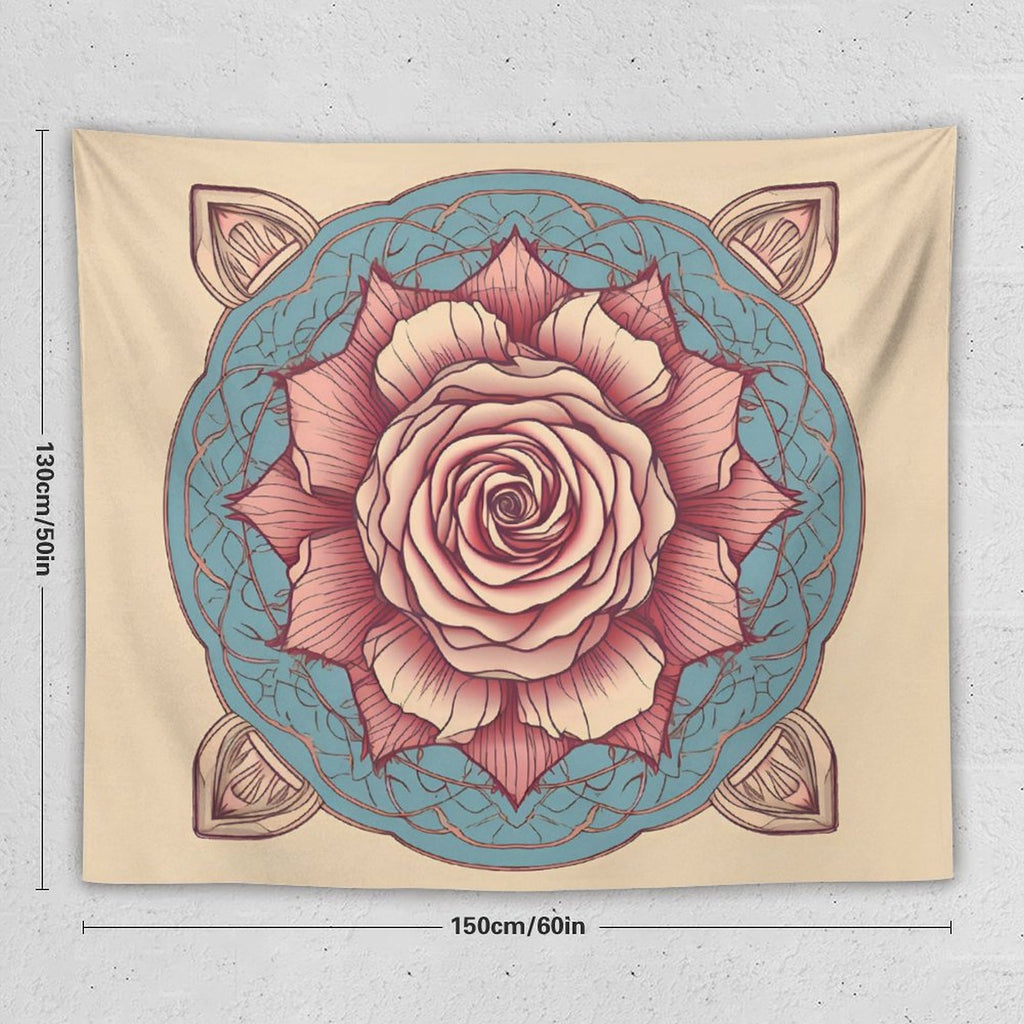 Tapiz de pared de rosas