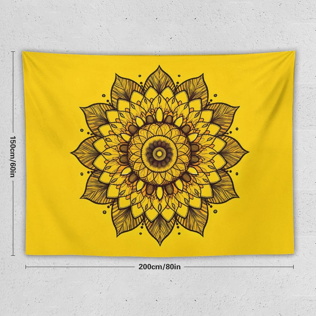 Tapiz de pared de girasoles