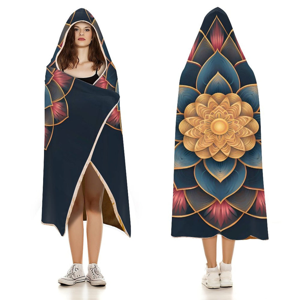 Manta con capucha Lotus