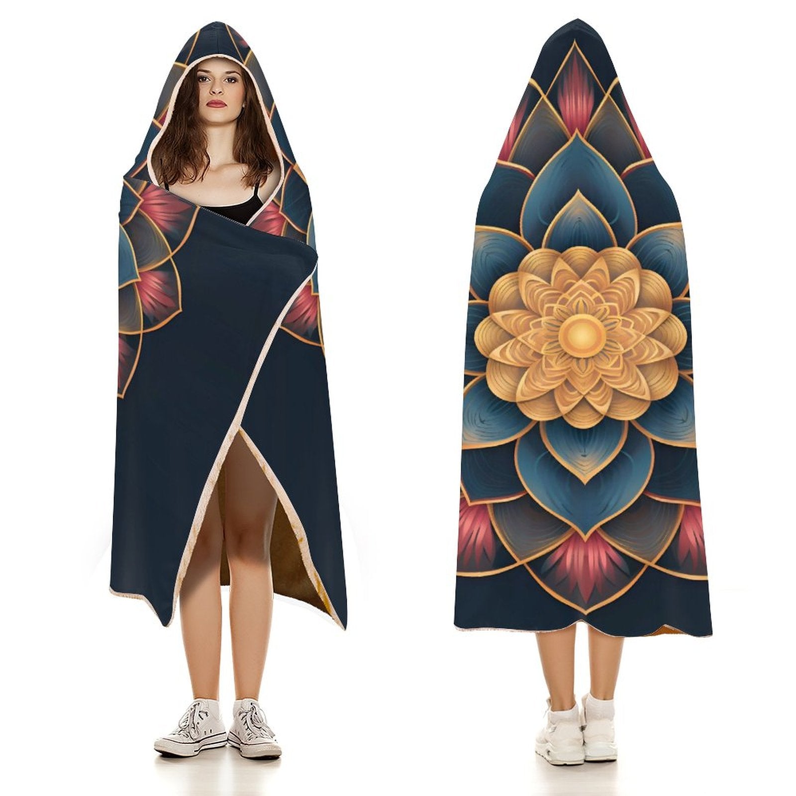 Manta con capucha Lotus