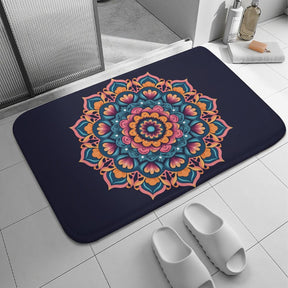 Flower Coral Velvet Rug