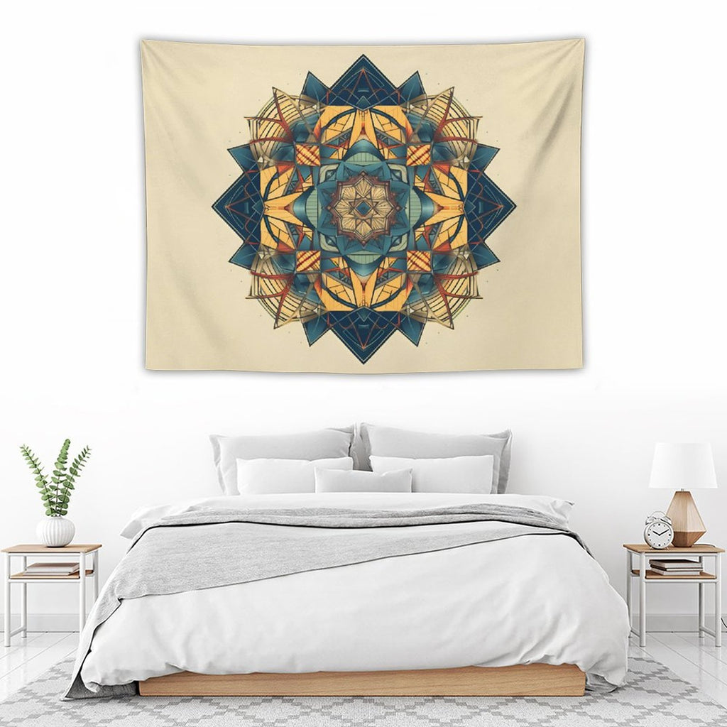 Tapiz geométrico de pared